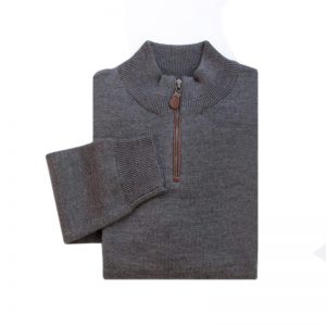 Sweater Cremallera Charcoal Gris