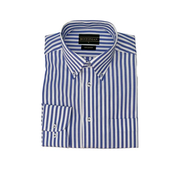 CAMISA BOSTONIAN RAYA AZUL 2