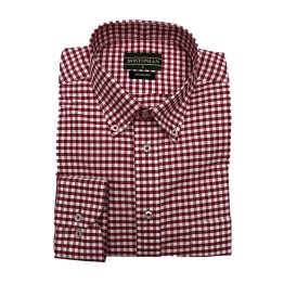 CAMISA BOSTONIAN CUADRO VINOTINTO 2